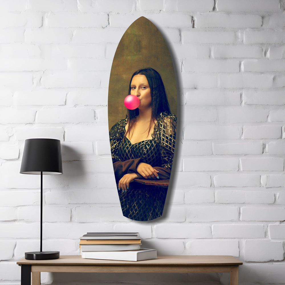 Rönesans Balon Sakızı Pop Art Cam Tablo.