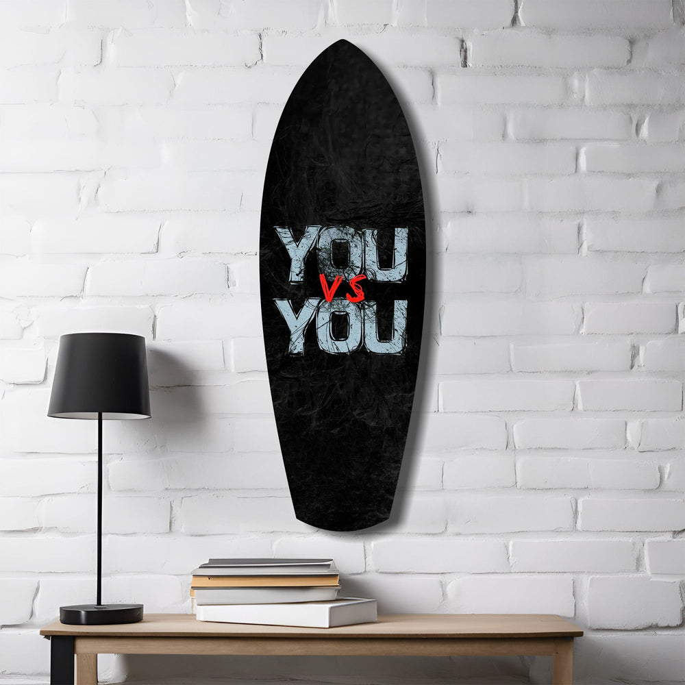 You vs You Grunge Motivasyon Cam Tablo.