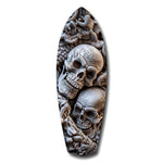 Kafatası Yığını Yılan Gotik Memento Mori Cam Tablo.