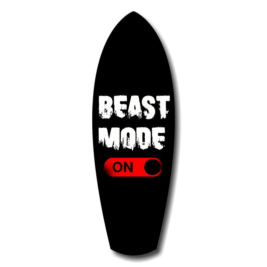 Beast Mode On Anahtar Motivasyon Cam Tablo.