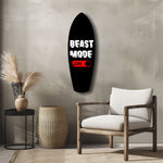 Beast Mode On Anahtar Motivasyon Cam Tablo.
