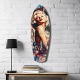 Marilyn Monroe'nun Vintage Rüyaları Cam Tablo.