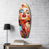 Marilyn Monroe'nun Vintage Rüyaları Cam Tablo.