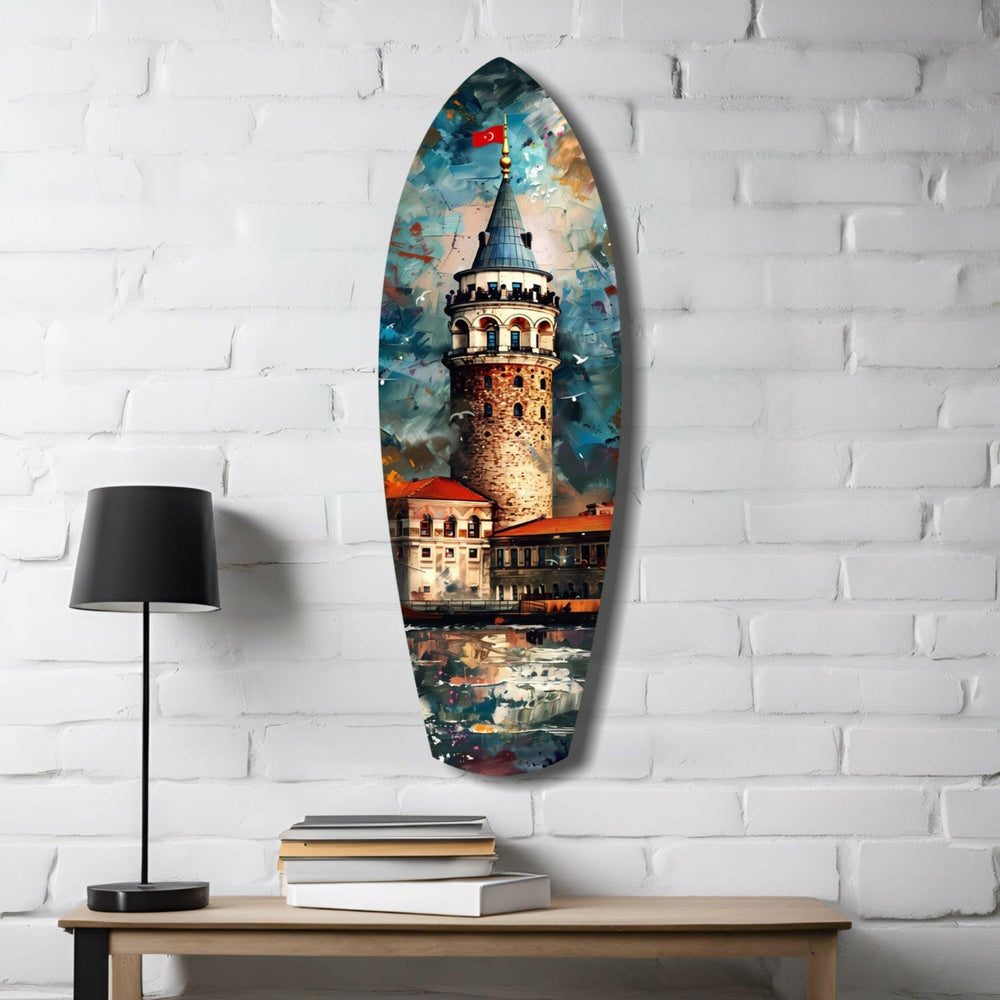 Galata Kulesi Cam Tablo.