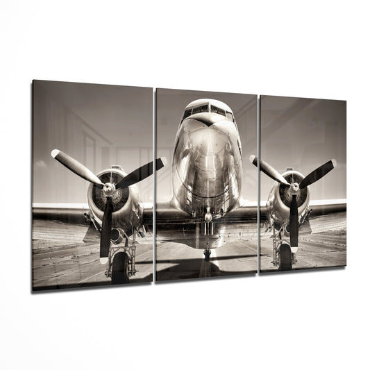 Plane Mega Glass Wall Art.