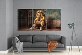 Lion Vogue Mega Glass Wall Art.