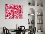 Pembe Gül Cam Tablo