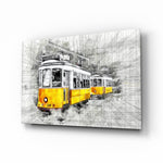Sarı Tramvay Basel Cam Tablo