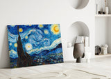 Van Gogh Yıldızlı Gece Cam Tablo