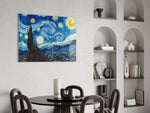 Van Gogh Yıldızlı Gece Cam Tablo