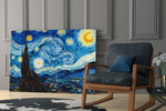 Van Gogh Yıldızlı Gece Cam Tablo