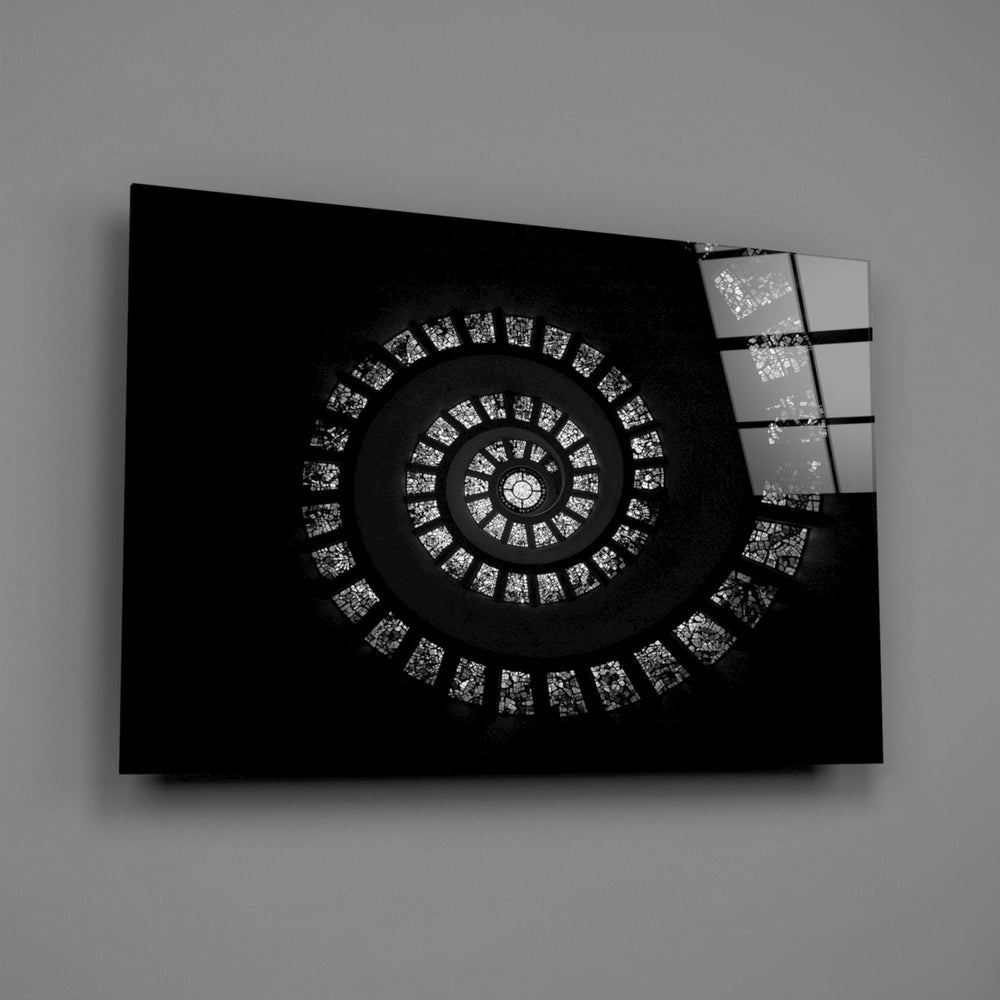 Spiral Merdivenler Cam Tablo