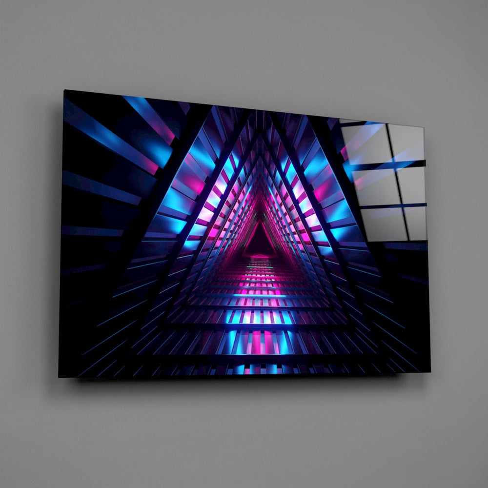 Neon Işıklar Cam Tablo