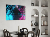 Neon Işıklar Cam Tablo