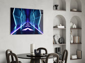 Neon Işıklar Cam Tablo