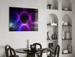 Neon Işıklar Cam Tablo