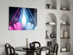 Neon Işıklar Cam Tablo