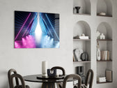 Neon Işıklar Cam Tablo