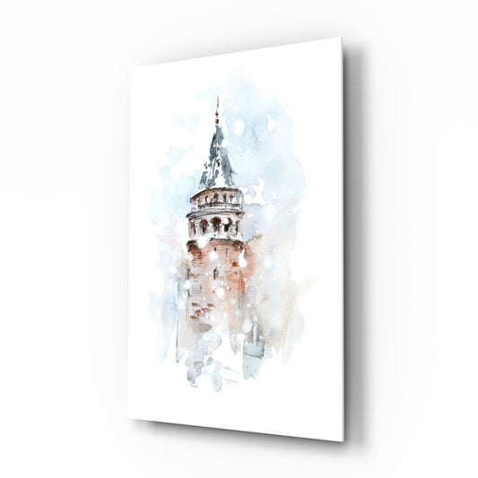 Galata Kulesi Cam Tablo