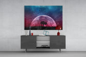 Mistik Gece Cam Tablo