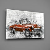Kırmızı Chevrolet Cam Tablo