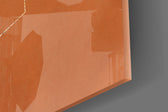 Soyut Tarçın Cam Tablo
