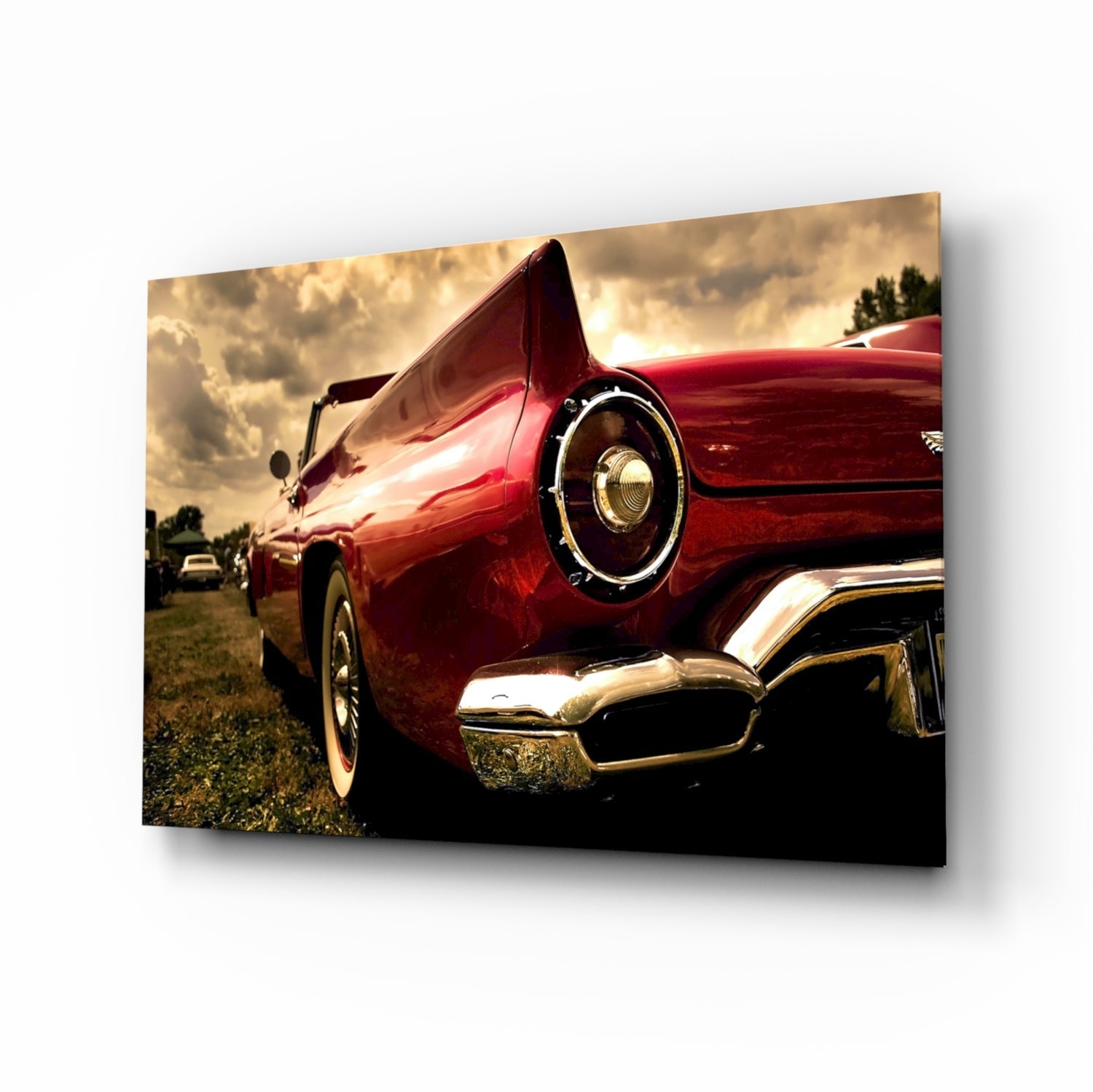 Kırmızı Chevrolet Cam Tablo