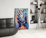 Renkli Ananas Cam Tablo