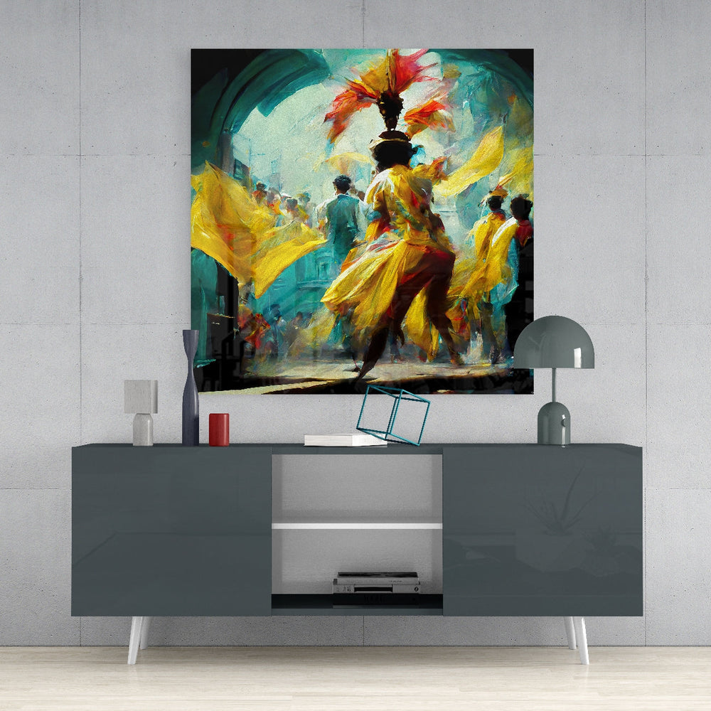 Festival Glass Wall Art  || Designers Collection.