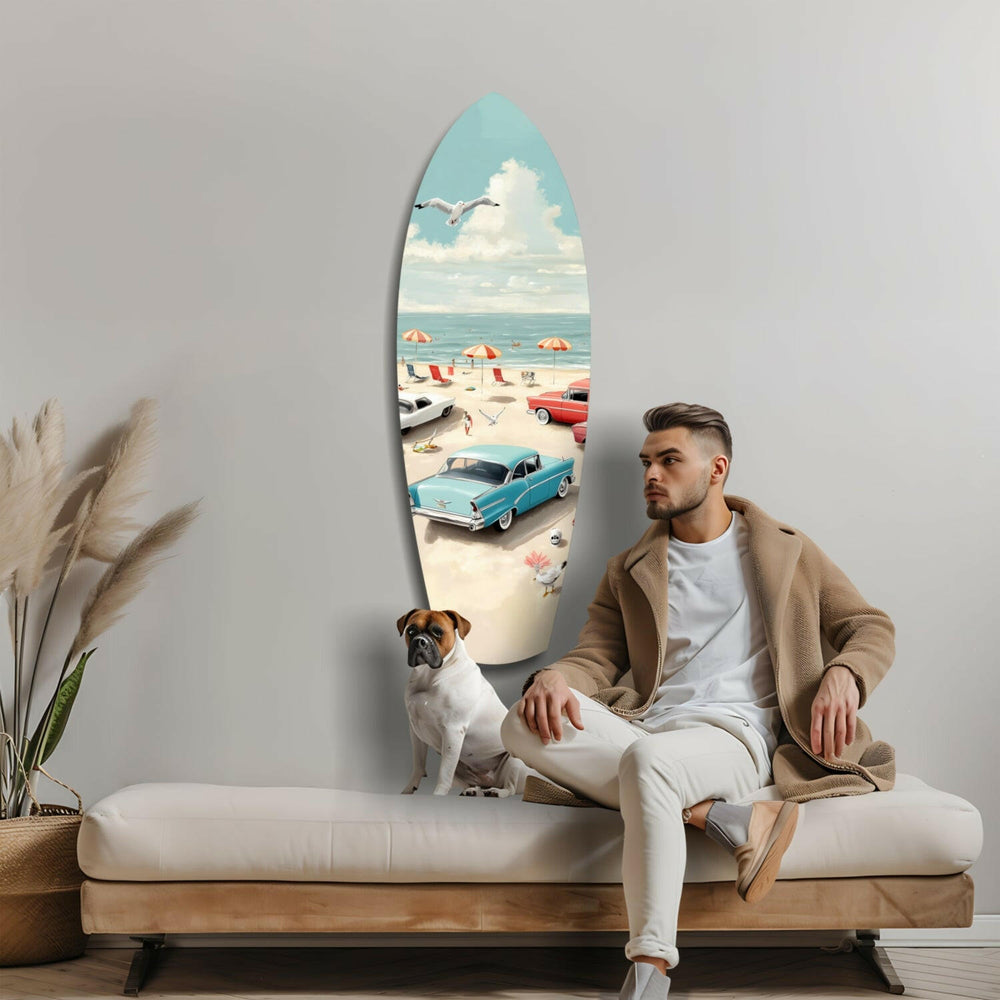 Deniz Kenarı V3 Cam Tablo.
