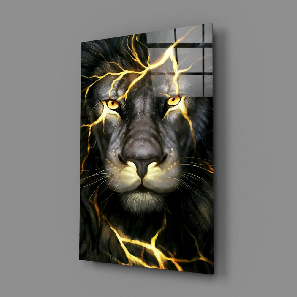 Aslan  Cam Tablo