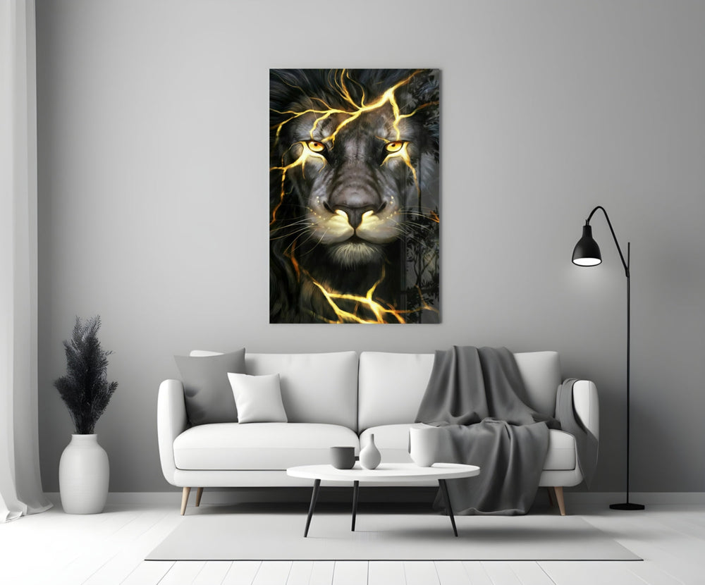 Aslan  Cam Tablo