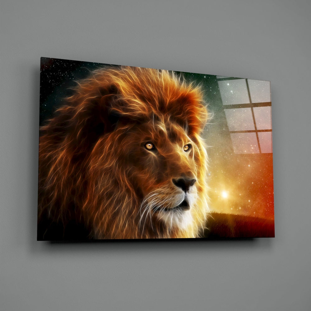Aslan  Cam Tablo