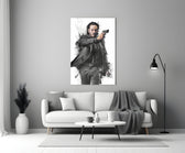 Aksiyon Yıldızı Cam Tablo