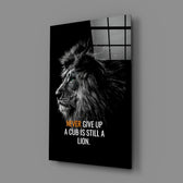 Aslan  Cam Tablo