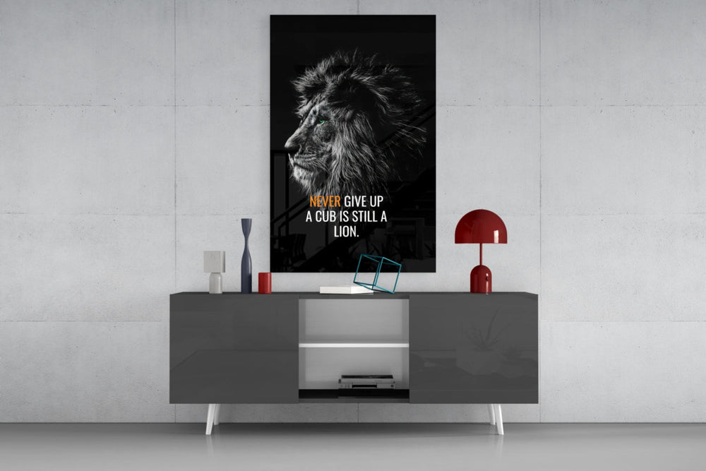 Aslan  Cam Tablo