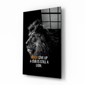 Aslan  Cam Tablo