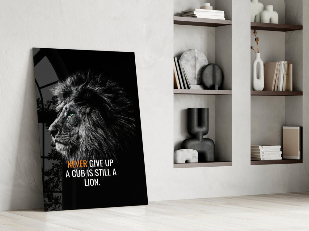 Aslan  Cam Tablo