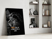 Aslan  Cam Tablo