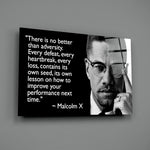 Malcolm X'in Sözleri Cam Tablo