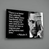 Malcolm X'in Sözleri Cam Tablo