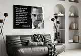 Malcolm X'in Sözleri Cam Tablo