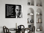 Malcolm X'in Sözleri Cam Tablo