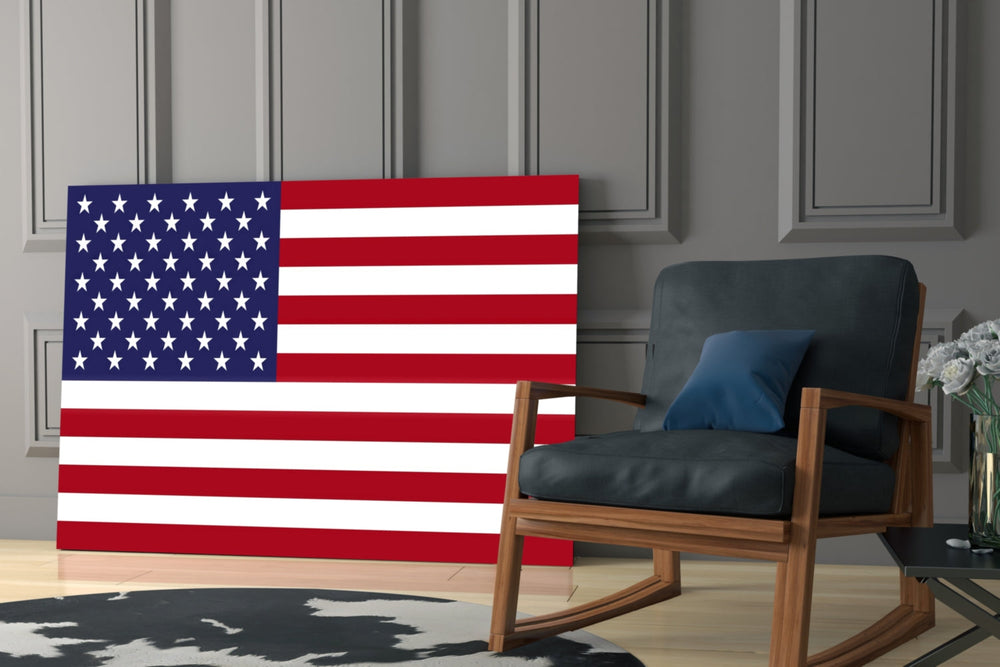 Amerika Birleşik Devletleri bayrağı Cam Tablo