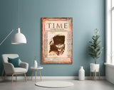 Atatürk Time Dergi Kapağı Cam Tablo.