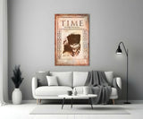 Atatürk Time Dergi Kapağı Cam Tablo.