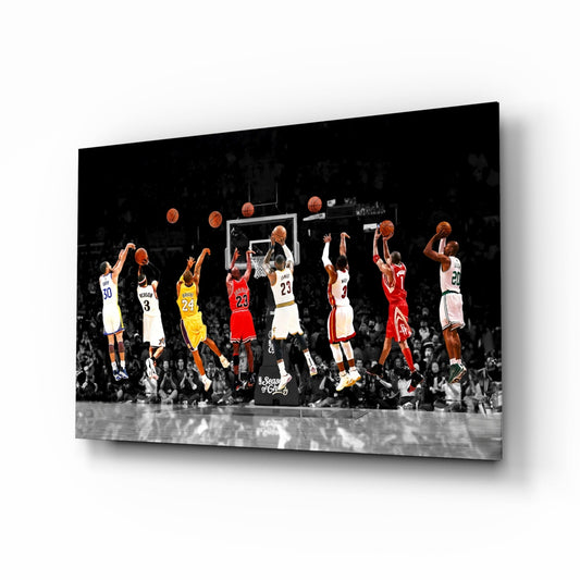 NBA All Starları Cam Tablo