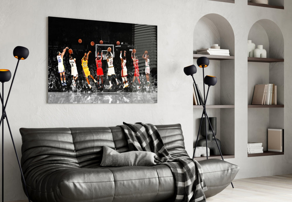 NBA All Starları Cam Tablo
