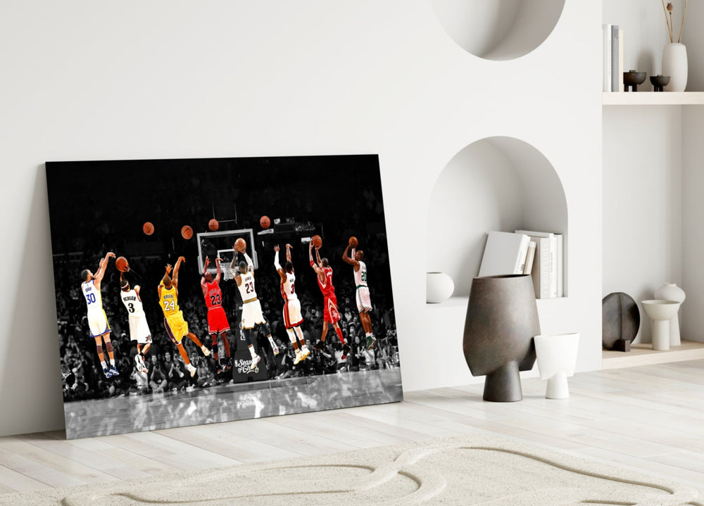 NBA All Starları Cam Tablo