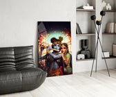 Krishna ve Radha Cam Tablo
